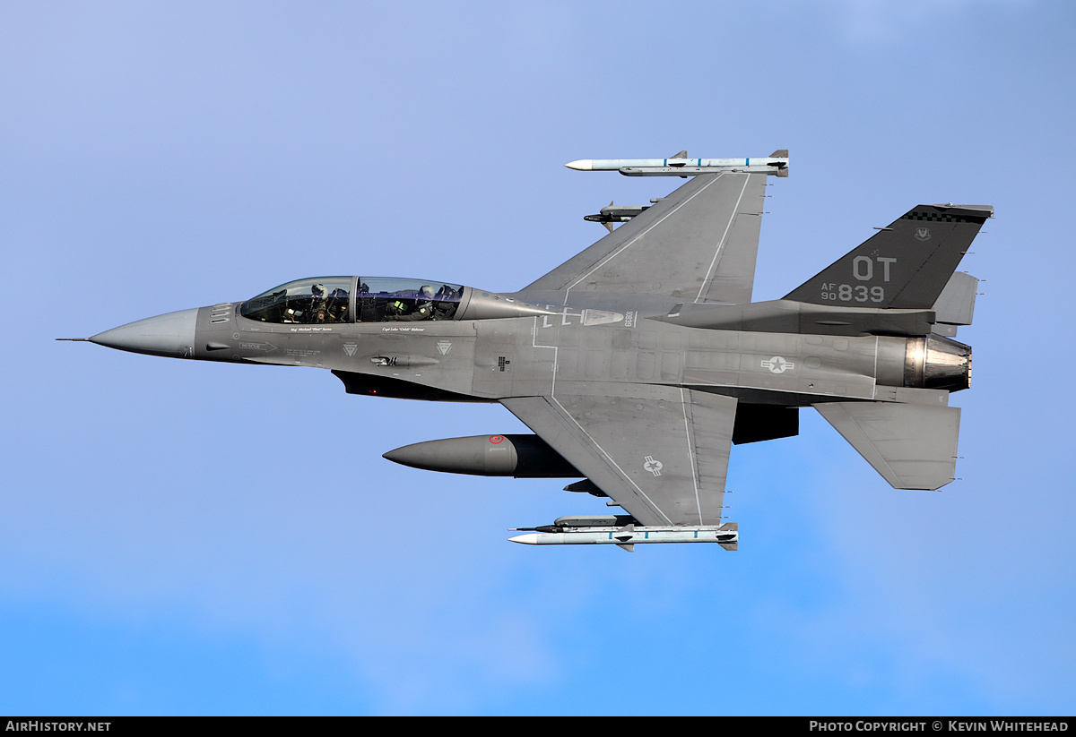 Aircraft Photo of 90-0839 | General Dynamics F-16DM Fighting Falcon | USA - Air Force | AirHistory.net #673435