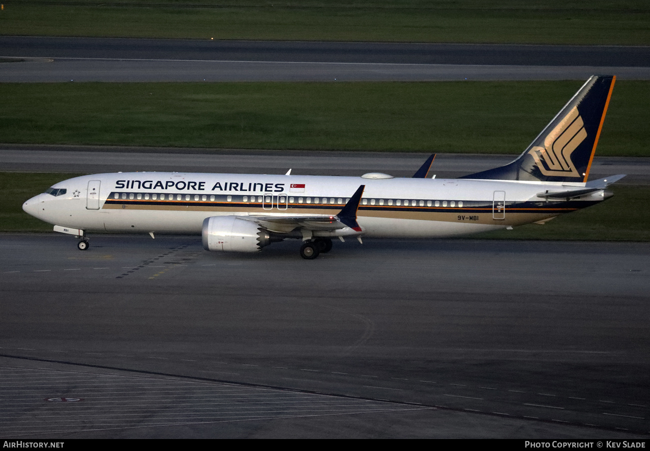Aircraft Photo of 9V-MBI | Boeing 737-8 Max 8 | Singapore Airlines | AirHistory.net #673440
