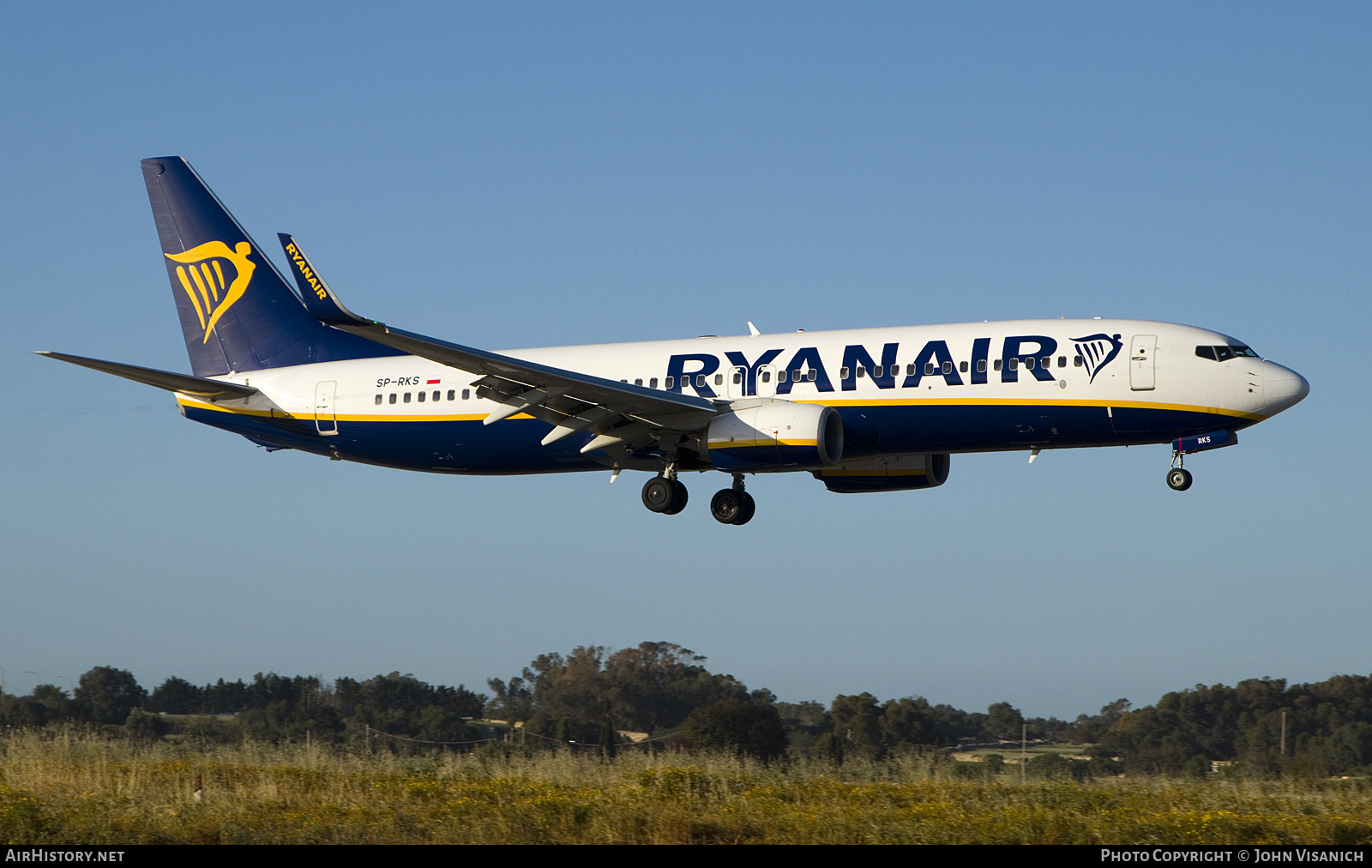 Aircraft Photo of SP-RKS | Boeing 737-8AS | Ryanair | AirHistory.net #673473