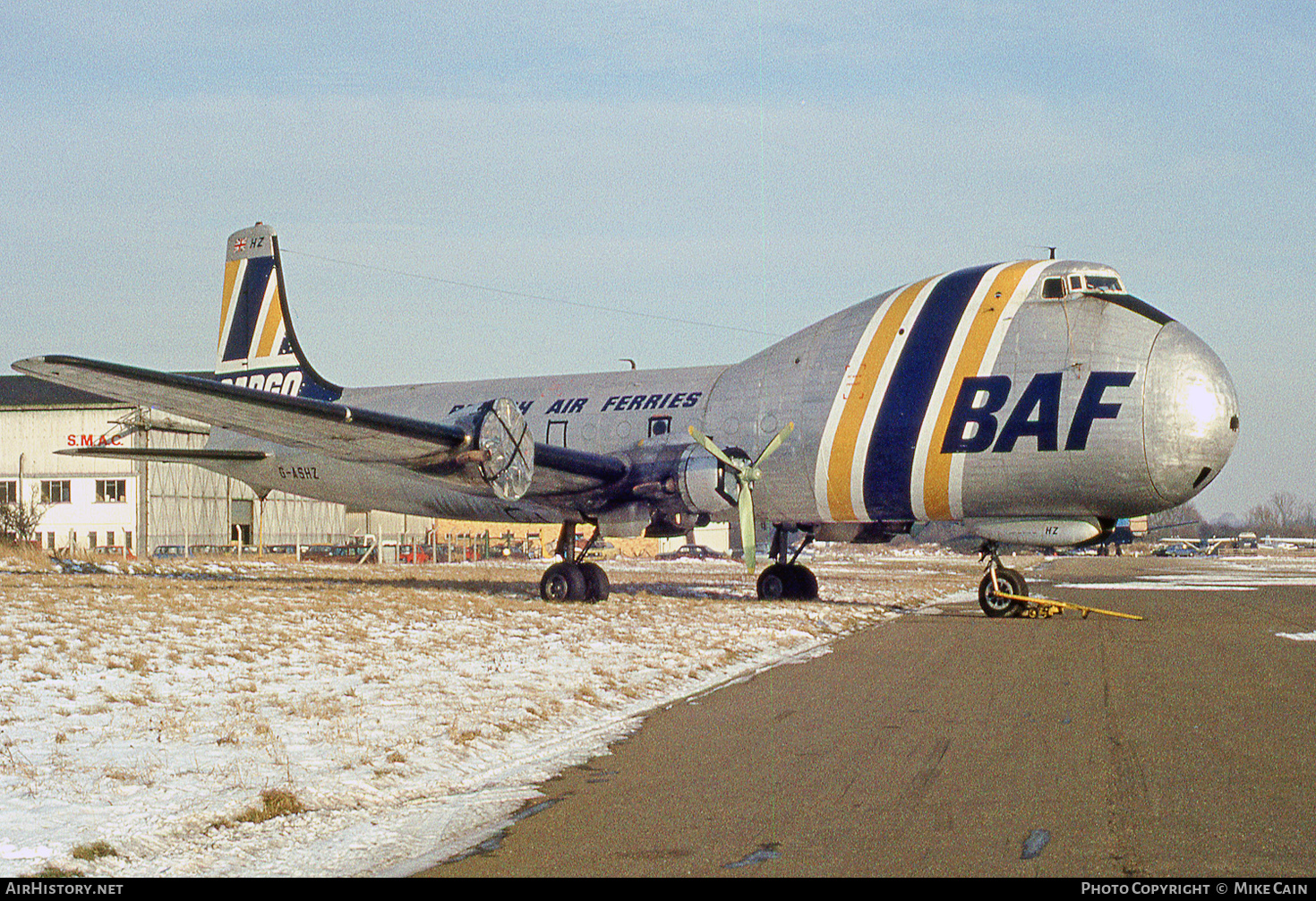 Aircraft Photo of G-ASHZ | Aviation Traders ATL-98 Carvair | British Air Ferries - BAF | AirHistory.net #673478