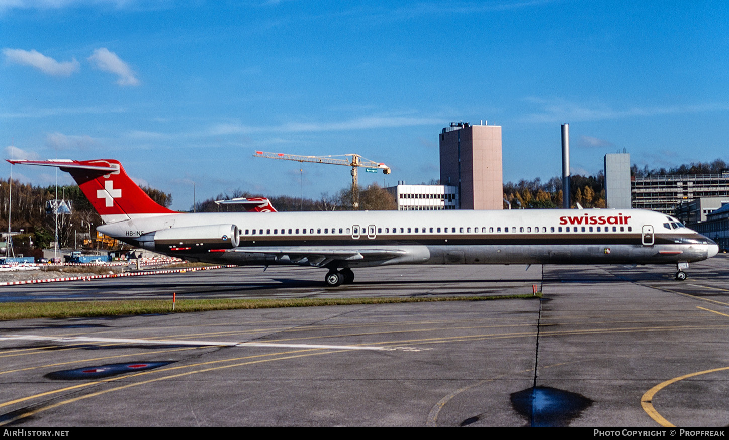 Aircraft Photo of HB-INS | McDonnell Douglas MD-81 (DC-9-81) | Swissair | AirHistory.net #673524