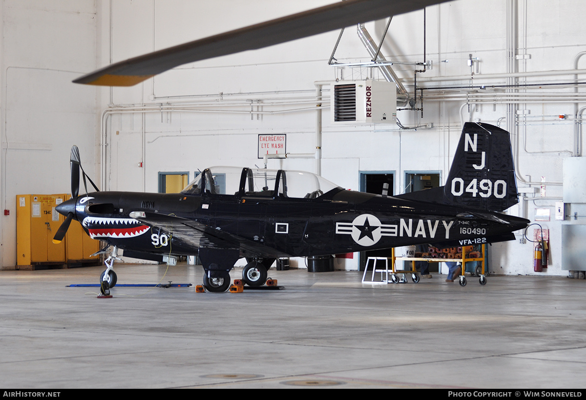 Aircraft Photo of 160490 | Beech T-34C Turbo Mentor | USA - Navy | AirHistory.net #673597