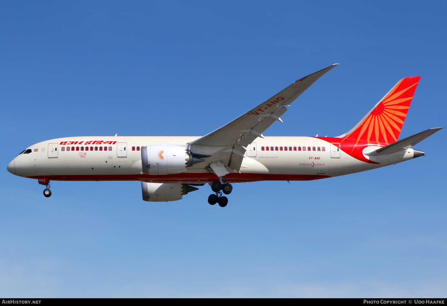 Aircraft Photo of VT-ANO | Boeing 787-8 Dreamliner | Air India | AirHistory.net #673656