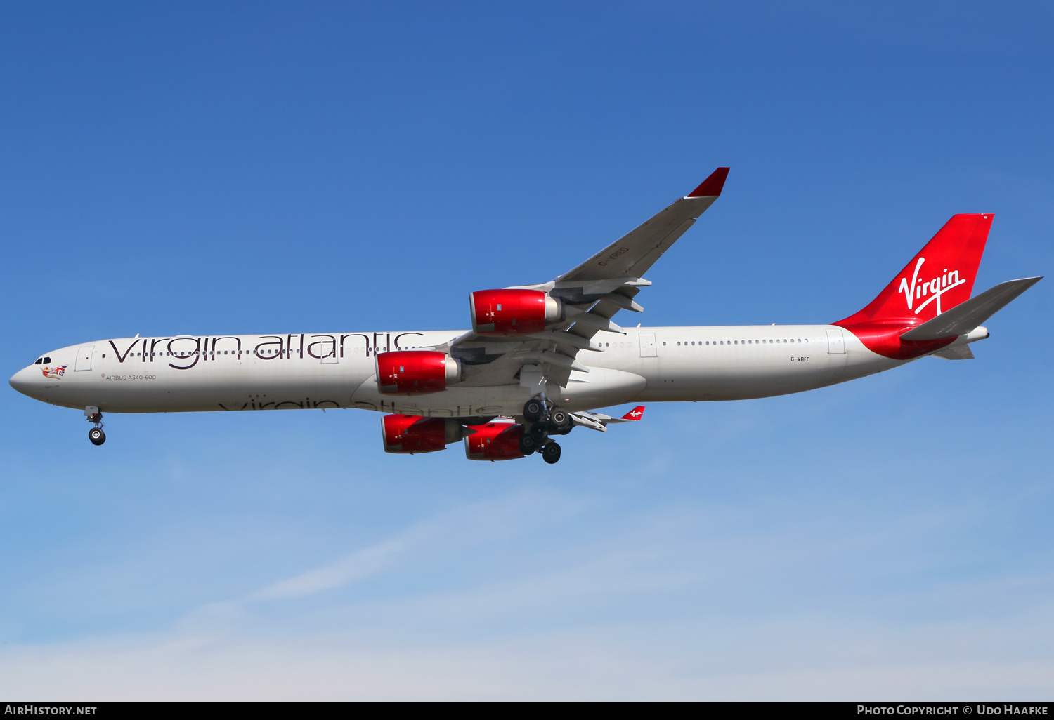 Aircraft Photo of G-VRED | Airbus A340-642 | Virgin Atlantic Airways | AirHistory.net #673658