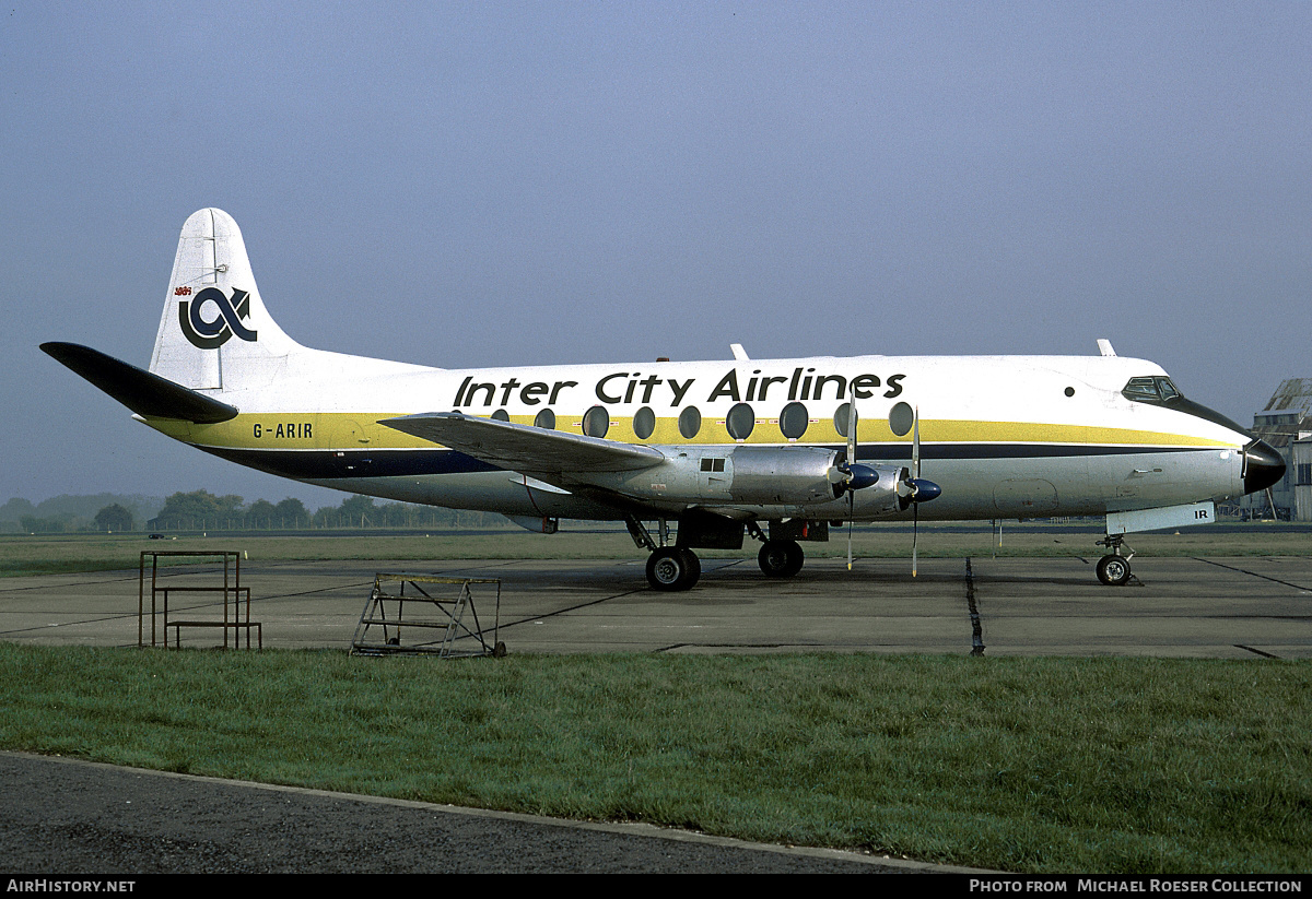 Aircraft Photo of G-ARIR | Vickers 708 Viscount | Inter City Airlines | AirHistory.net #673683