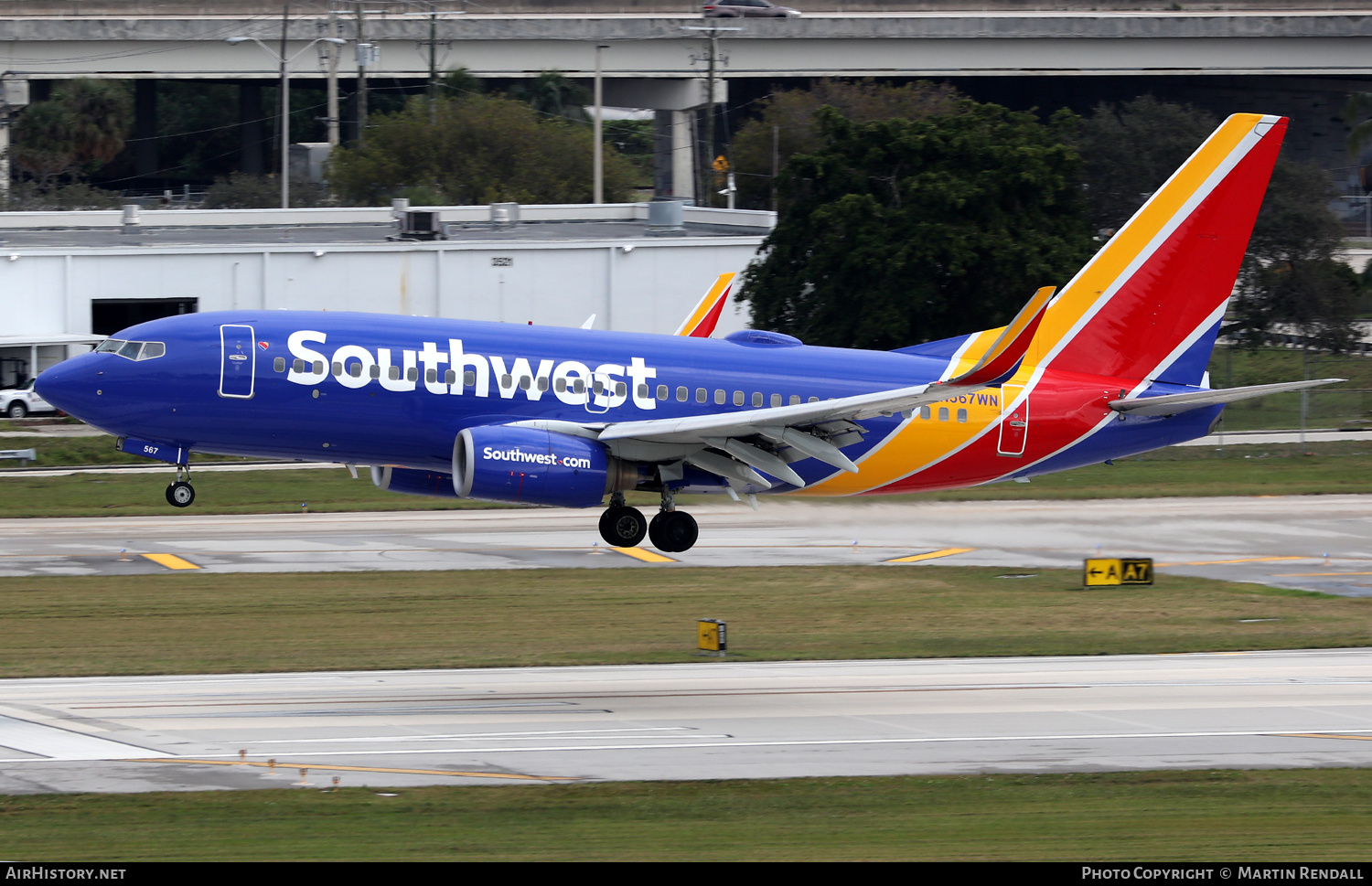 Aircraft Photo of N567WN | Boeing 737-7CT | Southwest Airlines | AirHistory.net #673751