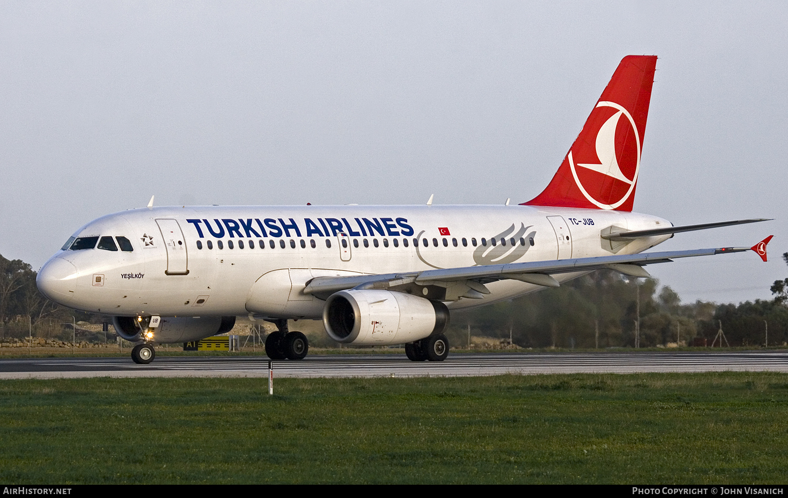 Aircraft Photo of TC-JUB | Airbus A319-132 | Turkish Airlines | AirHistory.net #673834
