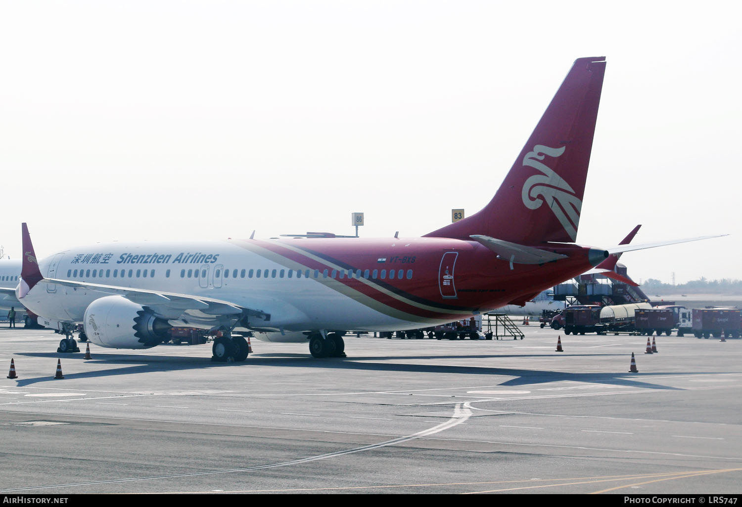 Aircraft Photo of VT-BXS | Boeing 737-8 Max 8 | Shenzhen Airlines | AirHistory.net #673870