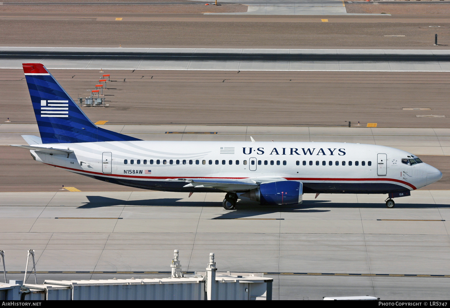 Aircraft Photo of N158AW | Boeing 737-3G7 | US Airways | AirHistory.net #673894