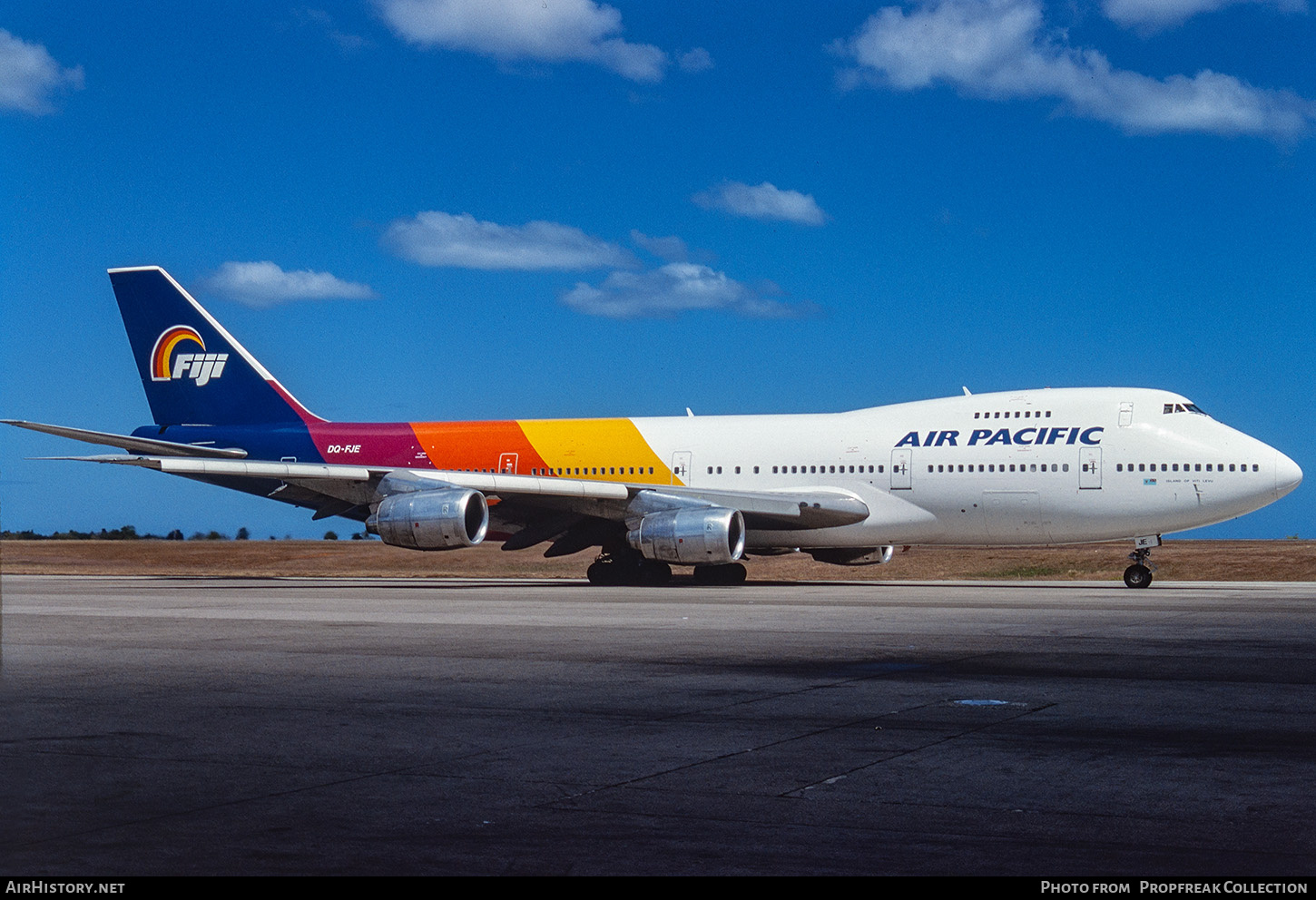 Aircraft Photo of DQ-FJE | Boeing 747-238B | Air Pacific | AirHistory.net #673907