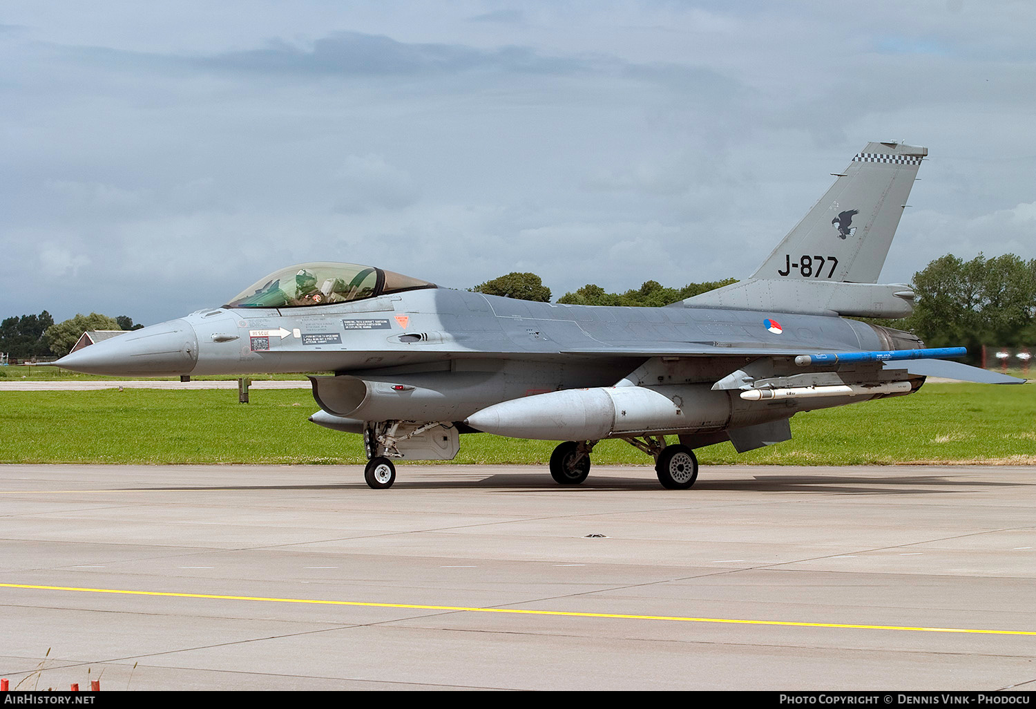 Aircraft Photo of J-877 | General Dynamics F-16A Fighting Falcon | Netherlands - Air Force | AirHistory.net #673917