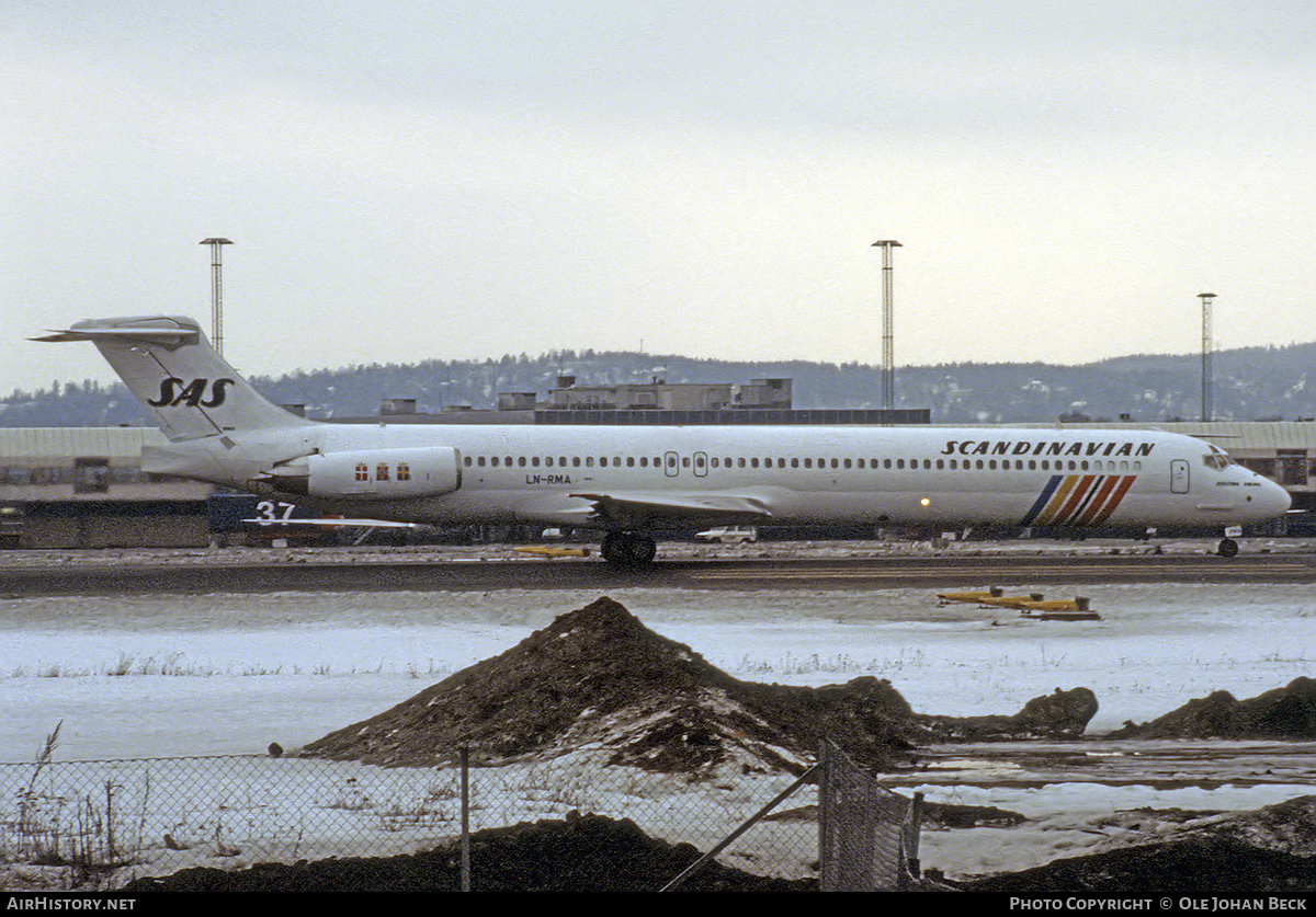 Aircraft Photo of LN-RMA | McDonnell Douglas MD-81 (DC-9-81) | Scandinavian Airlines - SAS | AirHistory.net #673964