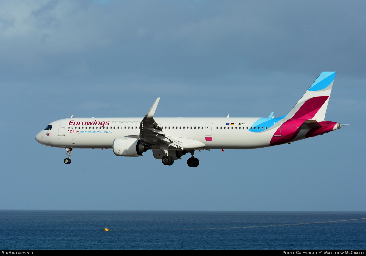 Aircraft Photo of D-AEEB | Airbus A321-251NX | Eurowings | AirHistory.net #674049