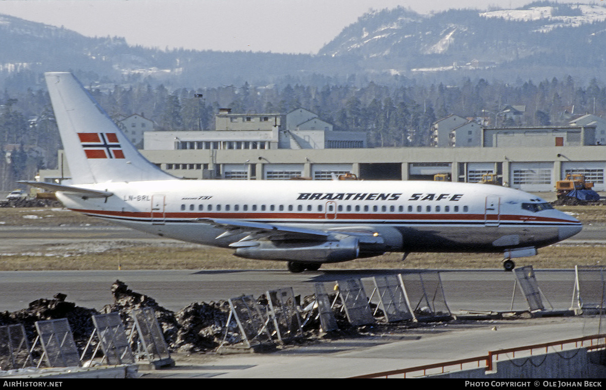 Aircraft Photo of LN-BRL | Boeing 737-296/Adv | Braathens SAFE | AirHistory.net #674059