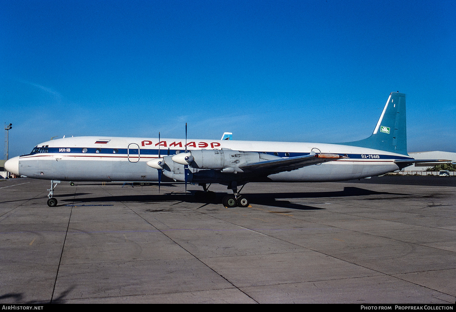 Aircraft Photo of RA-75449 | Ilyushin Il-18D | Ram Air | AirHistory.net #674065