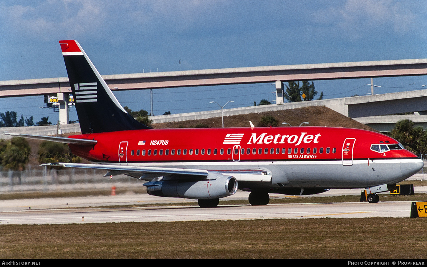 Aircraft Photo of N247US | Boeing 737-201/Adv | Metrojet | AirHistory.net #674069