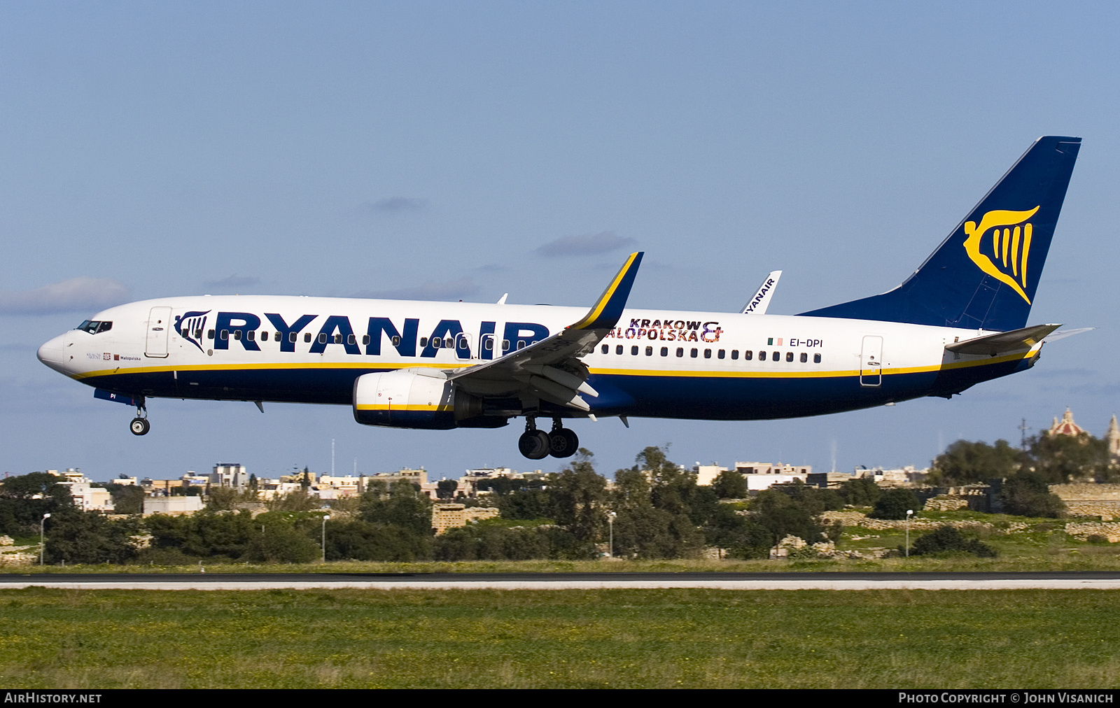 Aircraft Photo of EI-DPI | Boeing 737-8AS | Ryanair | AirHistory.net #674079