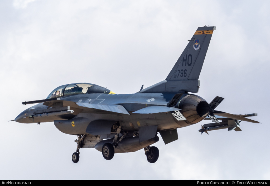 Aircraft Photo of 90-0796 / AF90-796 | General Dynamics F-16DG Fighting Falcon | USA - Air Force | AirHistory.net #674106