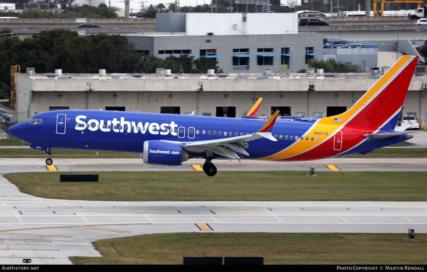 Aircraft Photo of N8871Q | Boeing 737-8 Max 8 | Southwest Airlines | AirHistory.net #674111