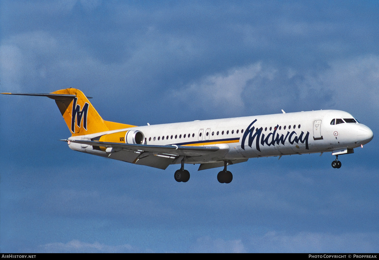 Aircraft Photo of N106ML | Fokker 100 (F28-0100) | Midway Airlines | AirHistory.net #674150