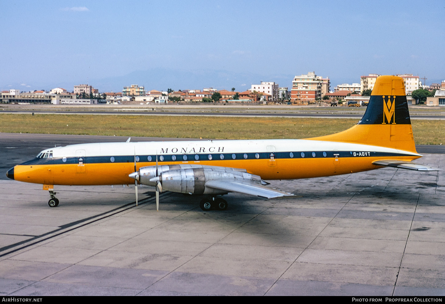 Aircraft Photo of G-AOVT | Bristol 175 Britannia 312 | Monarch Airlines | AirHistory.net #674151