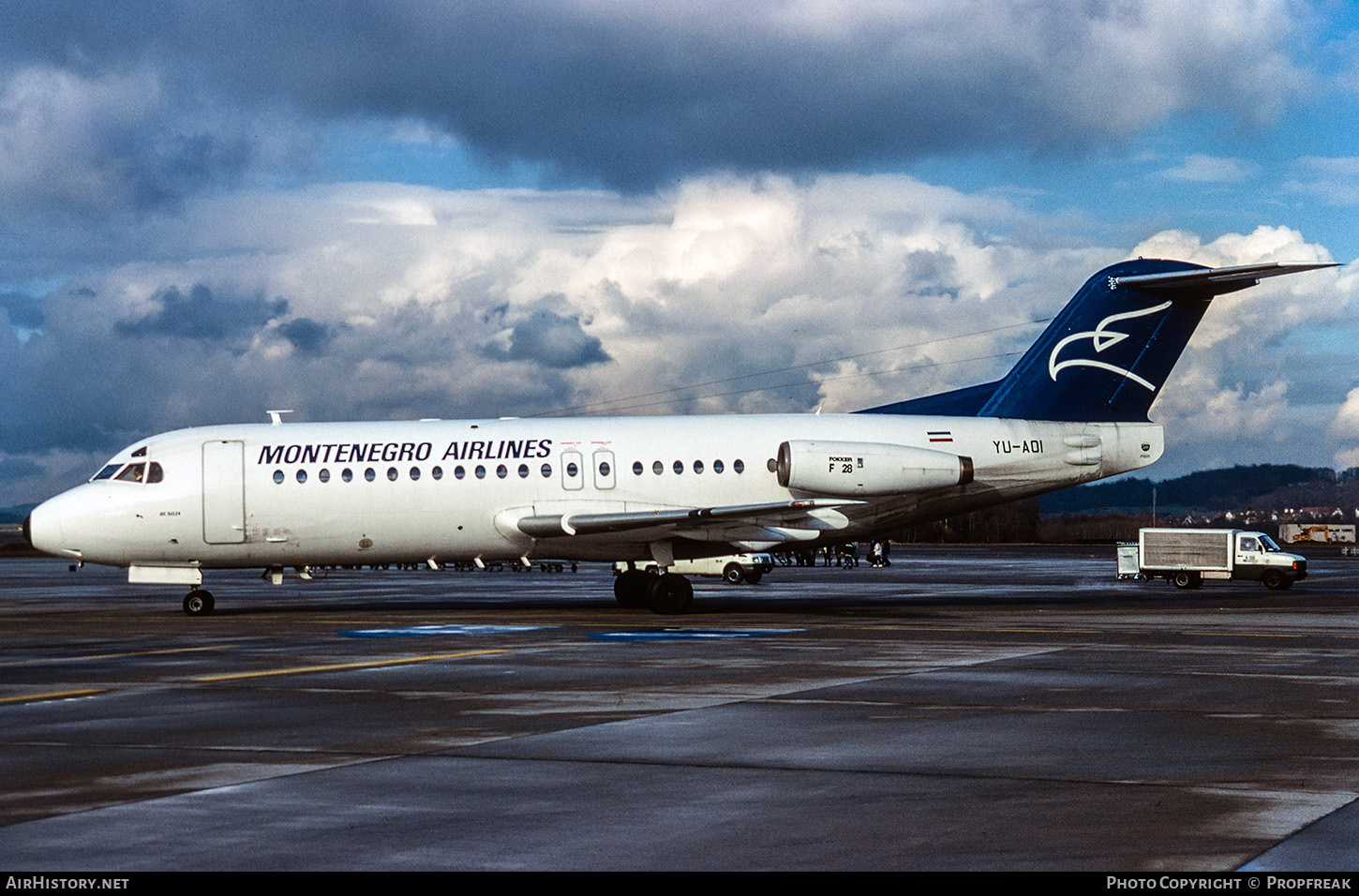 Aircraft Photo of YU-AOI | Fokker F28-4000 Fellowship | Montenegro Airlines | AirHistory.net #674155