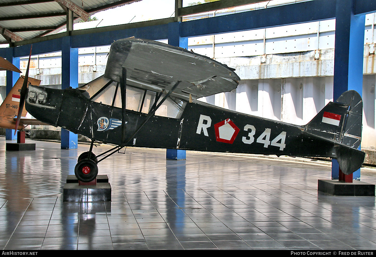 Aircraft Photo of R-344 | Piper L-4J Grasshopper (J-3C-65D) | Indonesia - Air Force | AirHistory.net #674161