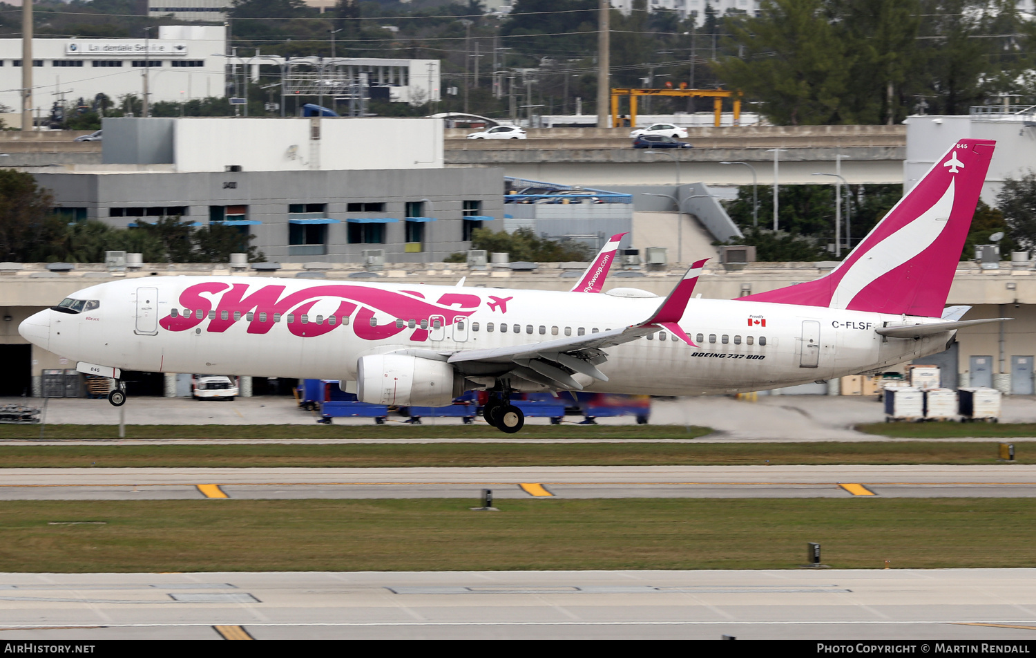 Aircraft Photo of C-FLSF | Boeing 737-8CT | Swoop | AirHistory.net #674193