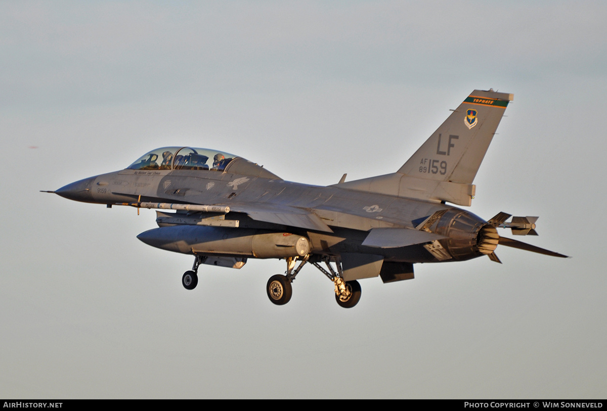 Aircraft Photo of 89-2159 / AF89-159 | General Dynamics F-16D Fighting Falcon | USA - Air Force | AirHistory.net #674288