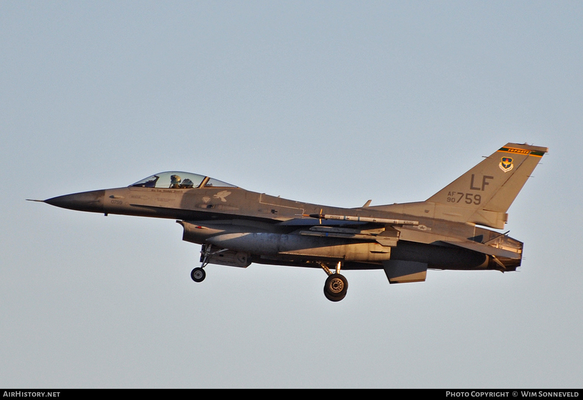 Aircraft Photo of 90-0759 / AF90-759 | General Dynamics F-16CM Fighting Falcon | USA - Air Force | AirHistory.net #674293