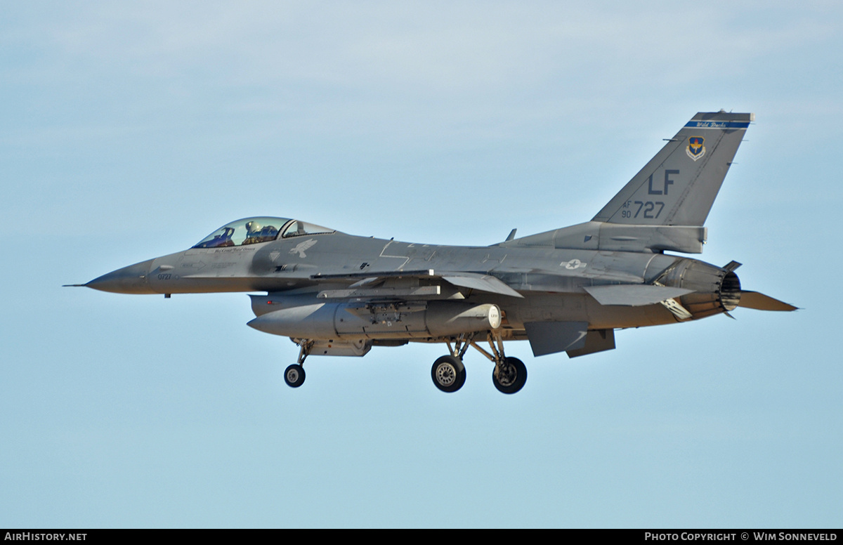 Aircraft Photo of 90-0727 / AF90-727 | General Dynamics F-16CM Fighting Falcon | USA - Air Force | AirHistory.net #674297