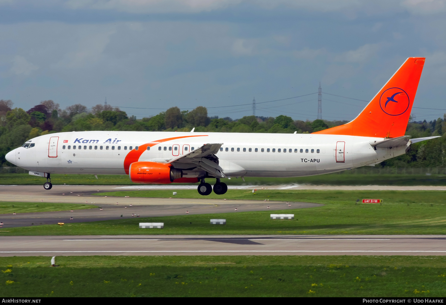 Aircraft Photo of TC-APU | Boeing 737-82R | Kam Air | AirHistory.net #674317