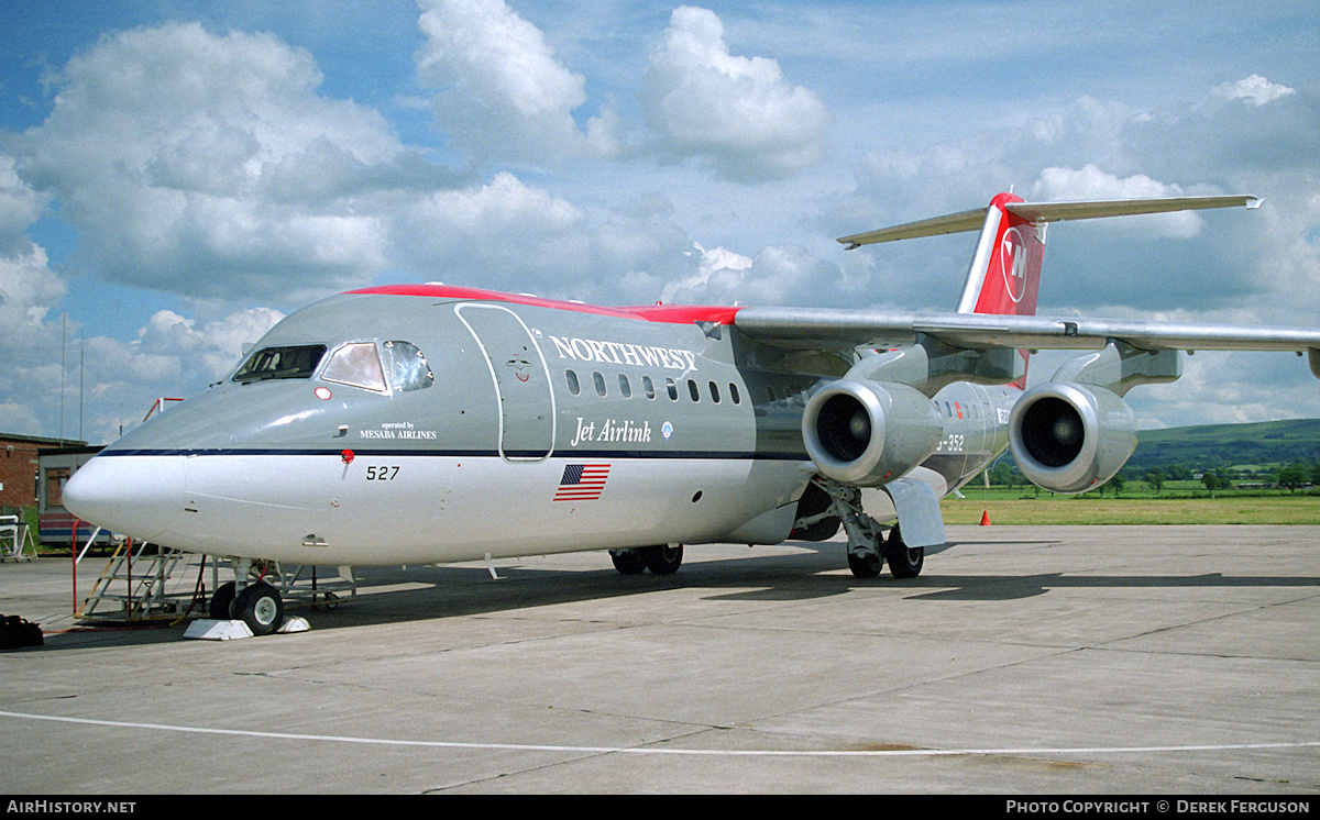 Aircraft Photo of G-6-352 / N527XJ | British Aerospace Avro 146-RJ85A | Northwest Airlines | AirHistory.net #674380