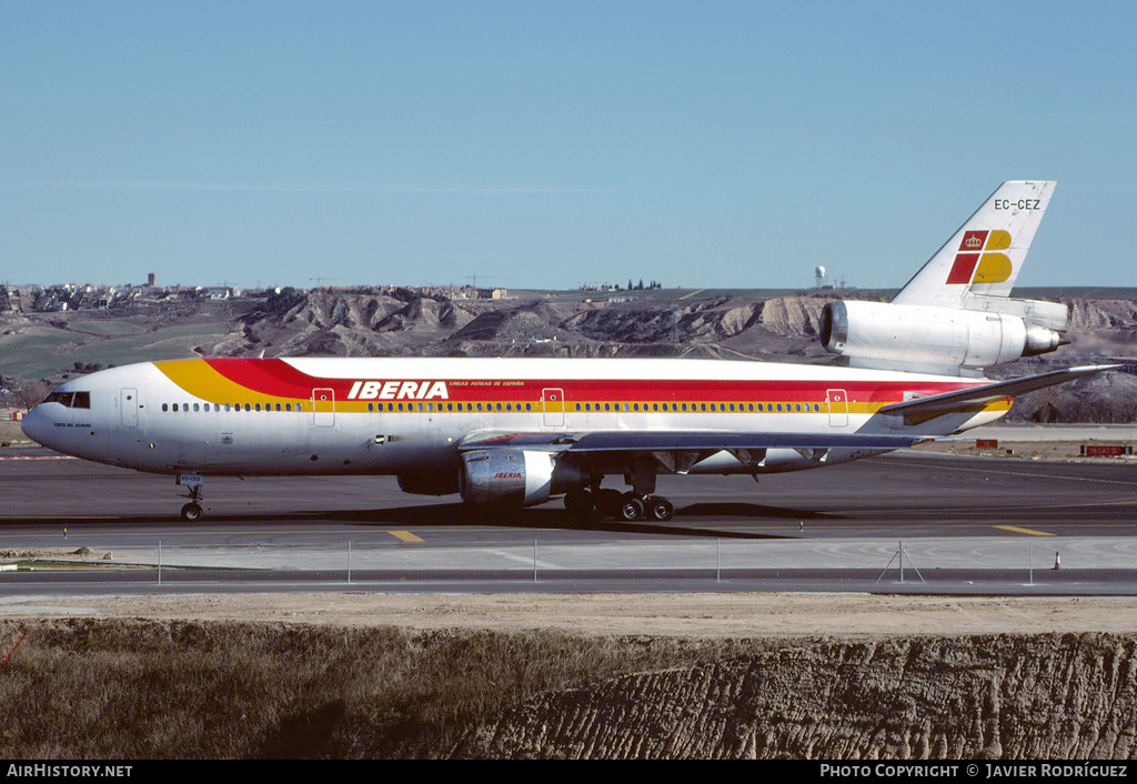Aircraft Photo of EC-CEZ | McDonnell Douglas DC-10-30 | Iberia | AirHistory.net #674447