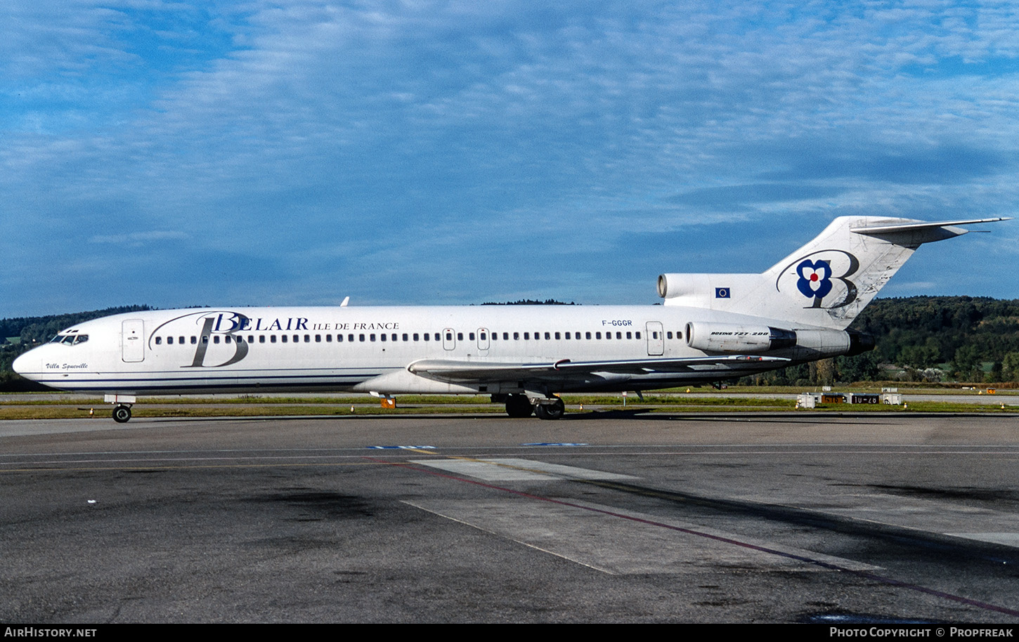 Aircraft Photo of F-GGGR | Boeing 727-2H3/Adv | Belair - Ile de France | AirHistory.net #674549