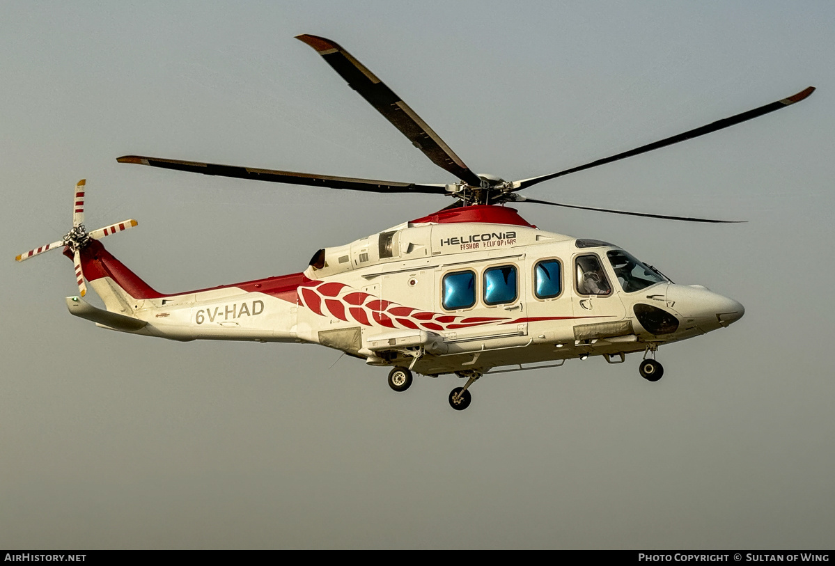Aircraft Photo of 6V-HAD | AgustaWestland AW-139 | Heliconia Offshore Helicopters | AirHistory.net #674568