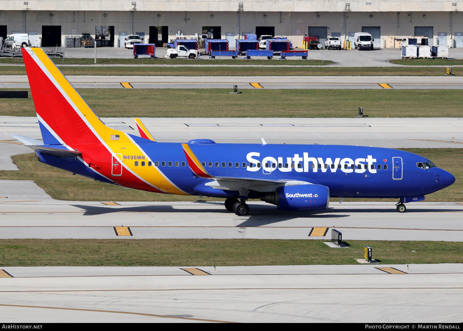 Aircraft Photo of N496WN | Boeing 737-7H4 | Southwest Airlines | AirHistory.net #674586