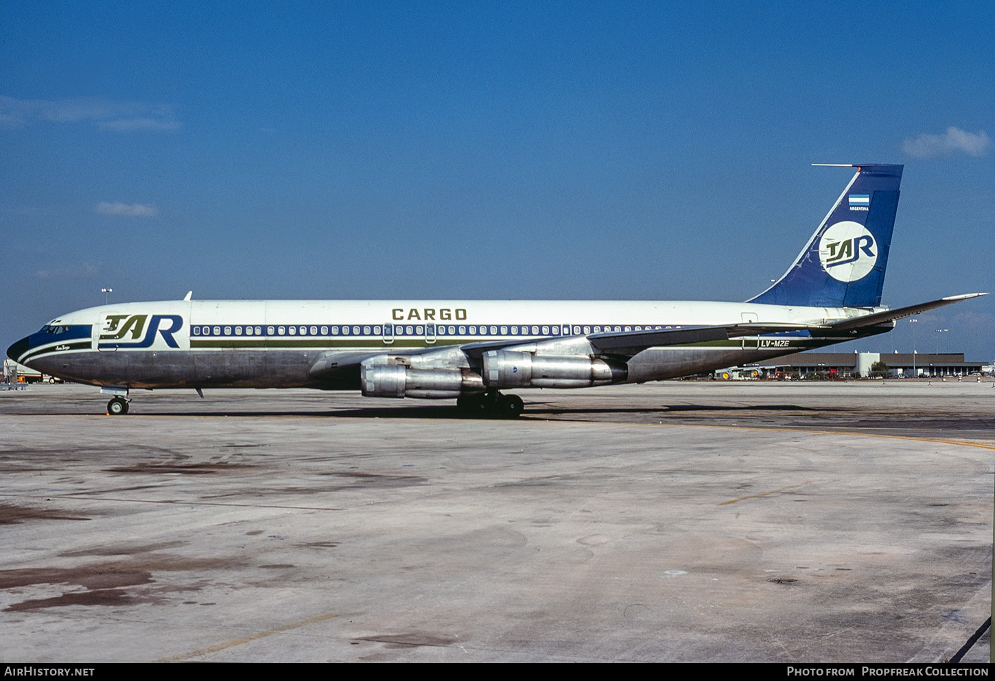 Aircraft Photo of LV-MZE | Boeing 707-338C | Transporte Aereo Rioplatense - TAR | AirHistory.net #674607