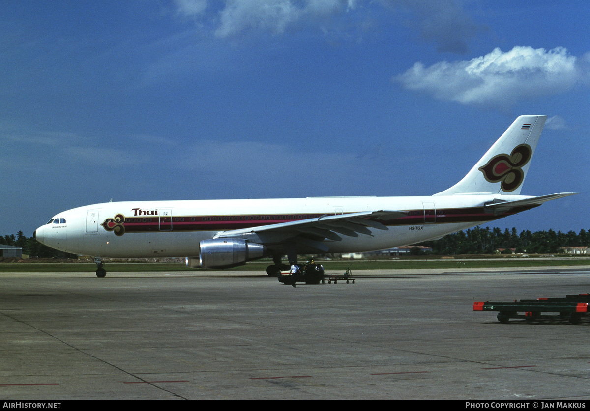 Aircraft Photo of HS-TGX | Airbus A300B4-203 | Thai Airways International | AirHistory.net #674620