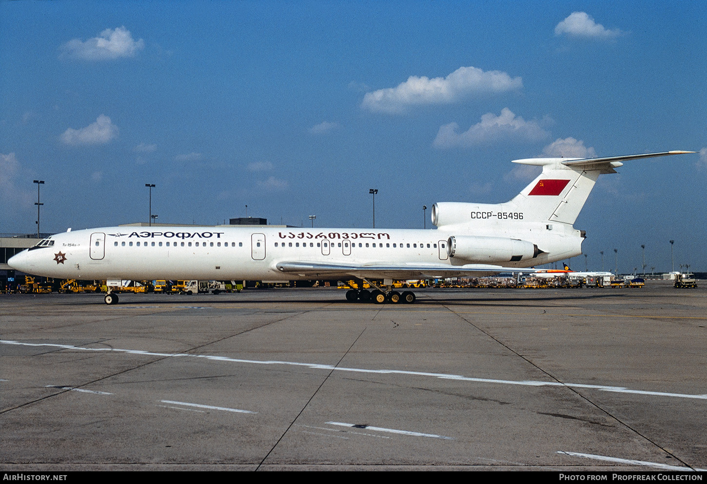 Aircraft Photo of CCCP-85496 | Tupolev Tu-154B-2 | Aeroflot Georgia | AirHistory.net #674647