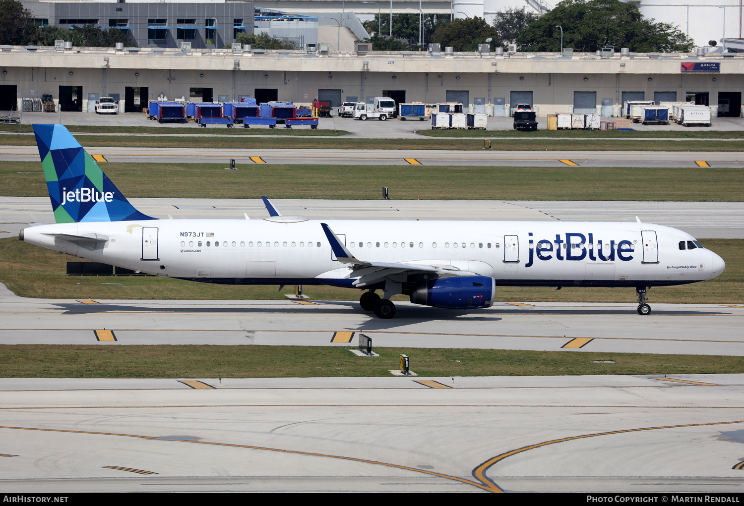 Aircraft Photo of N973JT | Airbus A321-231 | JetBlue Airways | AirHistory.net #674661