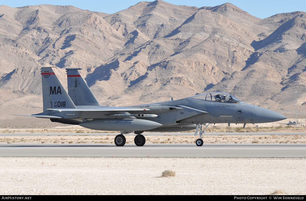 Aircraft Photo of 83-0018 / AF83-018 | McDonnell Douglas F-15C Eagle | USA - Air Force | AirHistory.net #674796