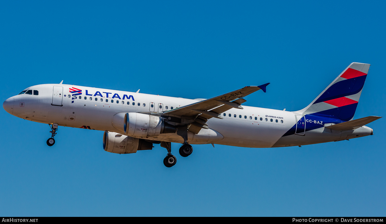 Aircraft Photo of CC-BAZ | Airbus A320-214 | LATAM Airlines | AirHistory.net #674844