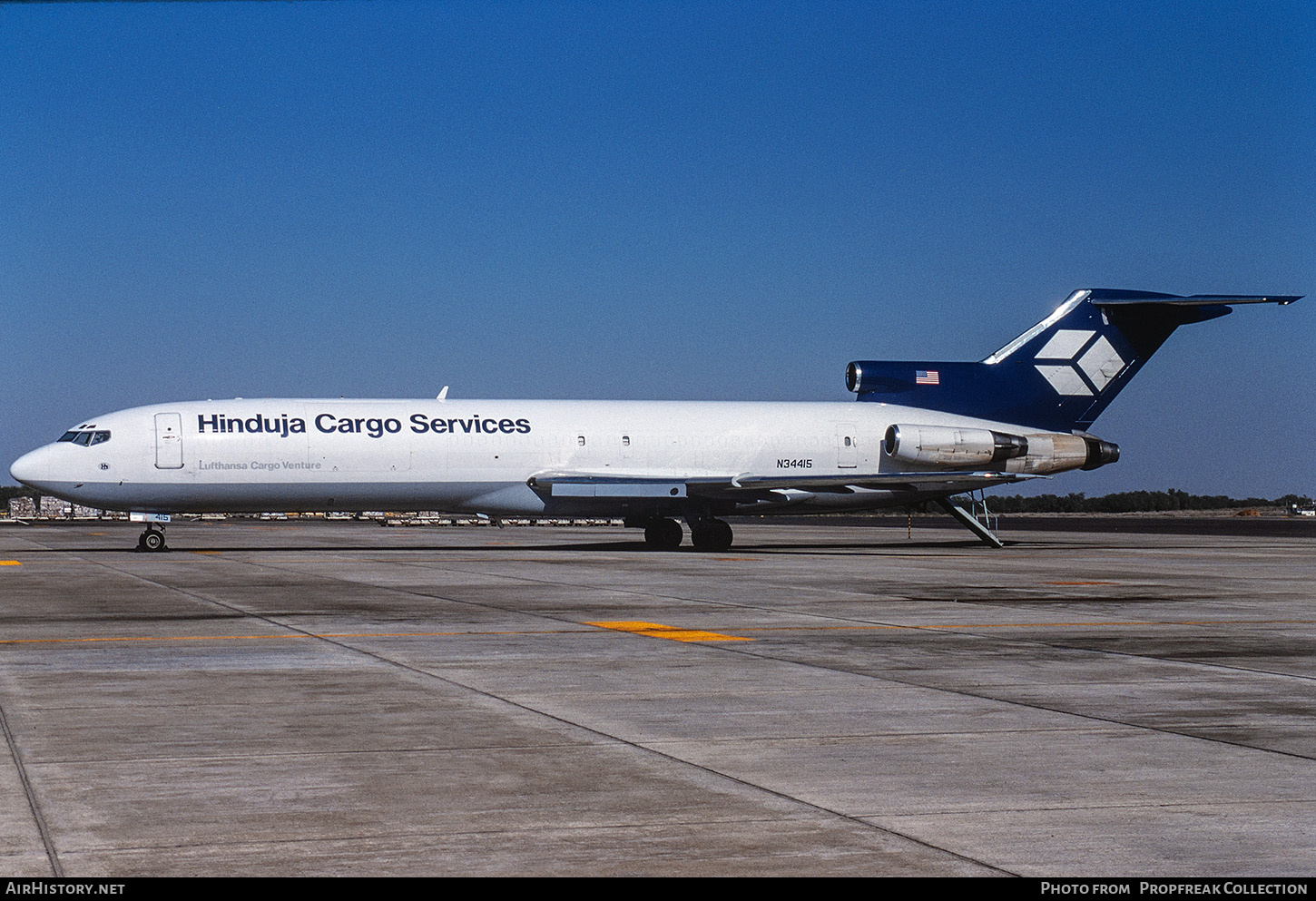 Aircraft Photo of N34415 | Boeing 727-243/Adv(F) | Hinduja Cargo Services | AirHistory.net #674901