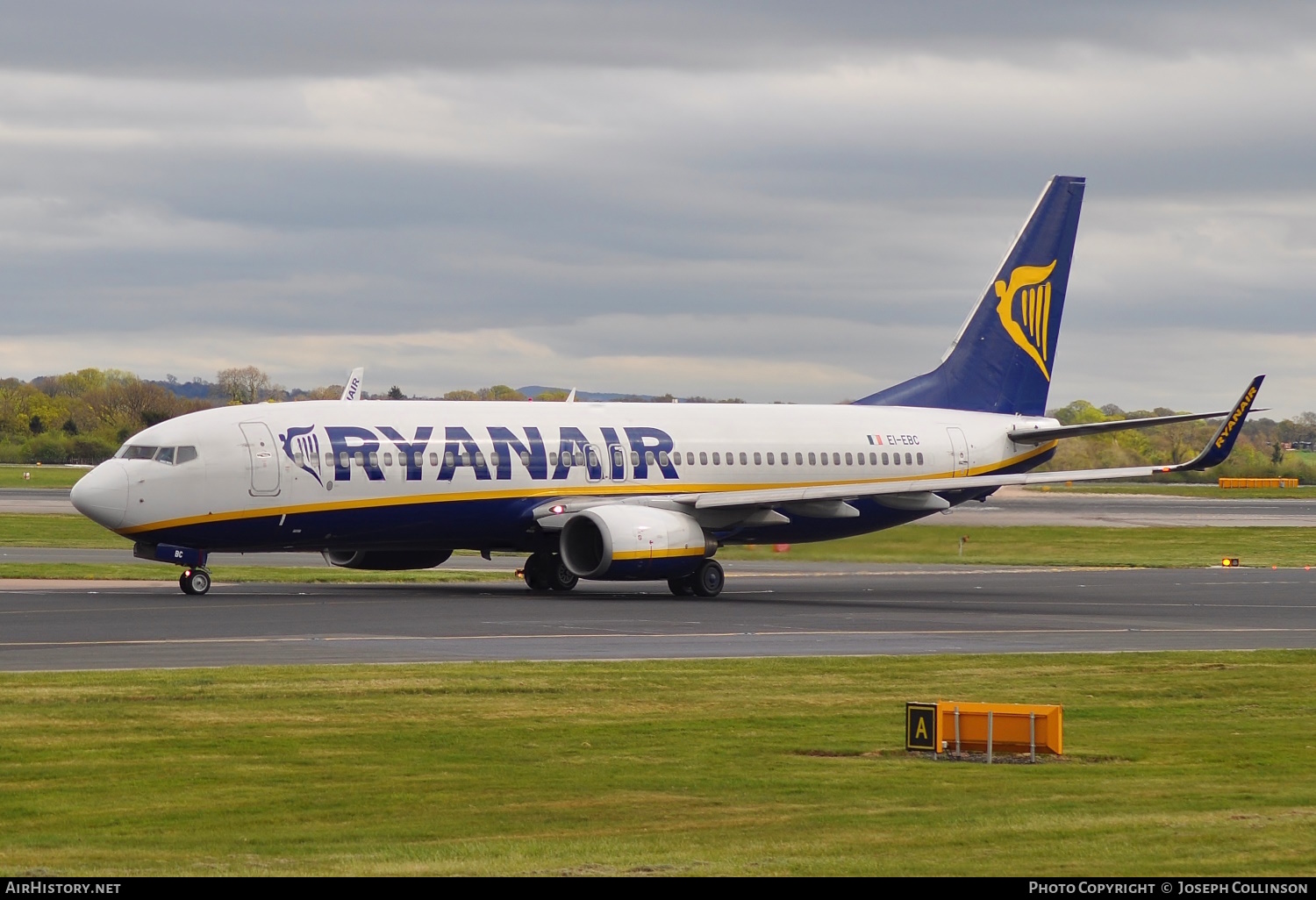 Aircraft Photo of EI-EBC | Boeing 737-8AS | Ryanair | AirHistory.net #674916