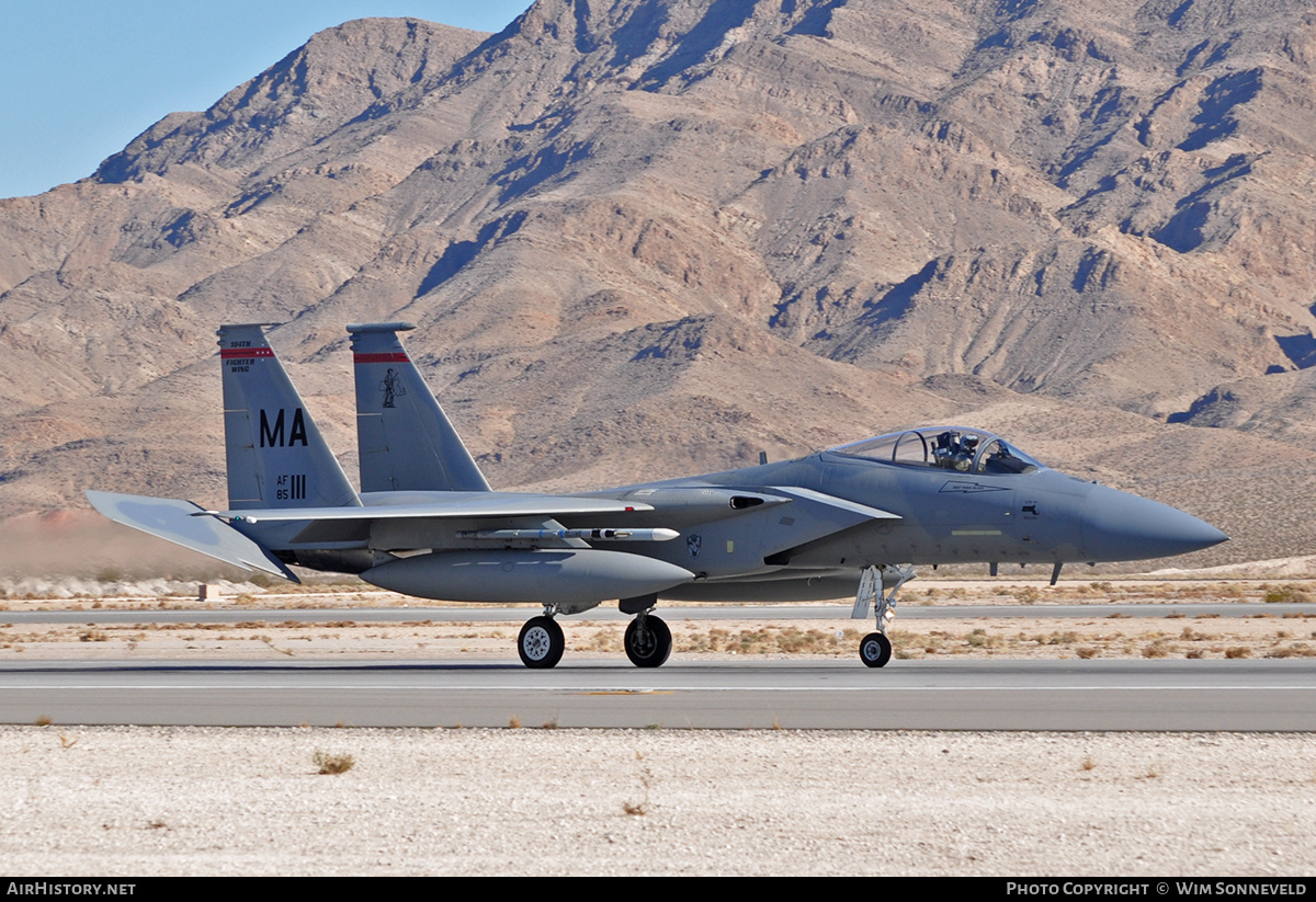 Aircraft Photo of 85-0111 / AF85-111 | McDonnell Douglas F-15C Eagle | USA - Air Force | AirHistory.net #674926