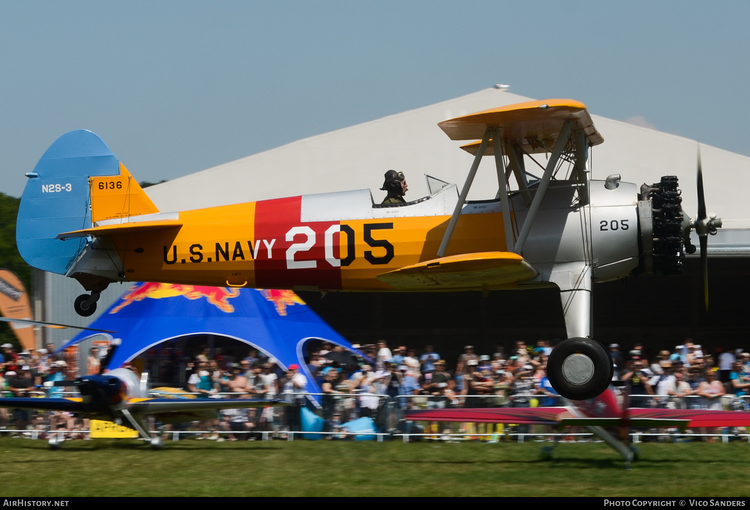 Aircraft Photo of G-BRUJ / 6136 | Boeing N2S-3 Kaydet (B75N1) | USA - Navy | AirHistory.net #674936