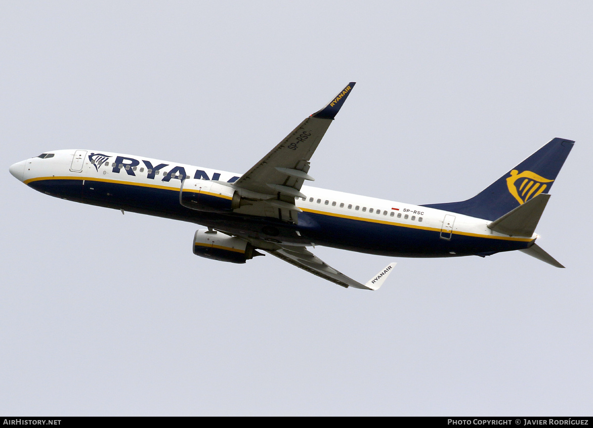 Aircraft Photo of SP-RSC | Boeing 737-800 | Ryanair | AirHistory.net #674946