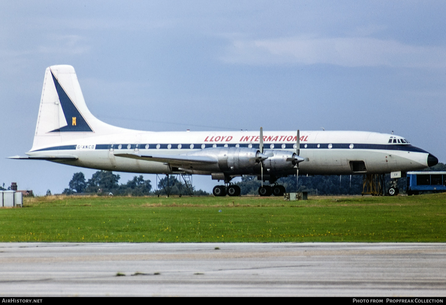 Aircraft Photo of G-ANCD | Bristol 175 Britannia 307F | Lloyd International Airways | AirHistory.net #674964