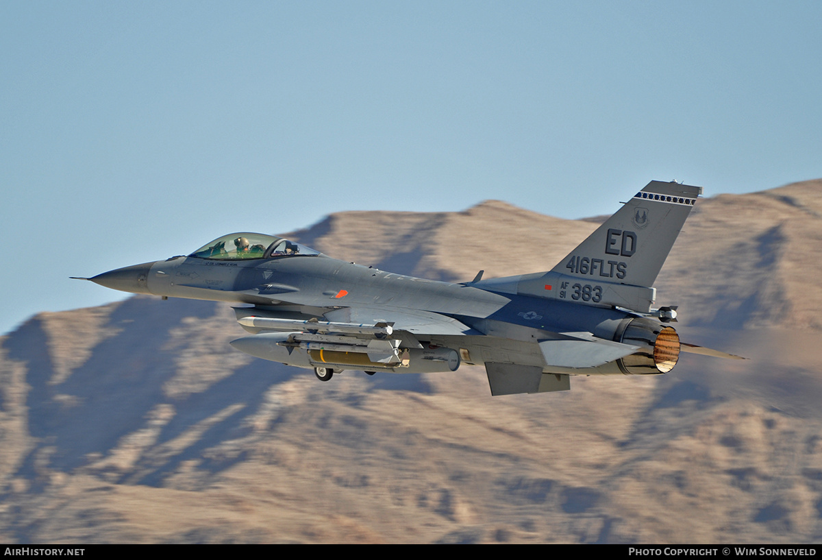 Aircraft Photo of 91-0383 / AF91-383 | General Dynamics F-16CM Fighting Falcon | USA - Air Force | AirHistory.net #674972
